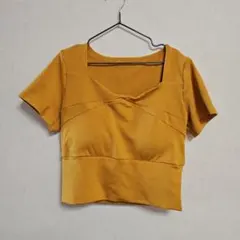 マスタード色 ヨガウェア セット Lサイズ