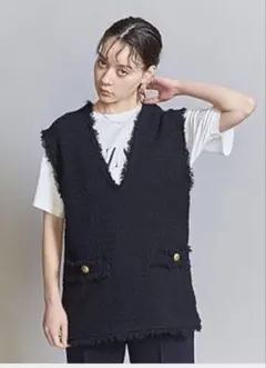 UNITED ARROWS ファンシーツイードベスト