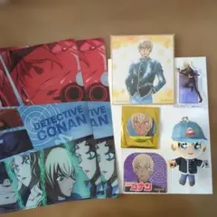 安室透グッズまとめ売り　缶バッチ ぬいぐるみ　アクリルスタンド クリアファイル