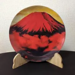 ノリタケ 赤富士 大皿 飾り皿 装飾用備品付き - メルカリ