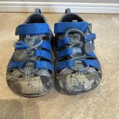 KEEN キッズ サンダル ブルー/グレー