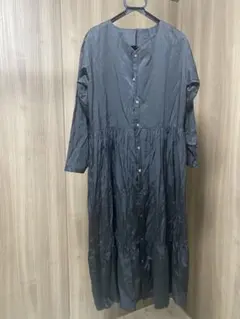 URBAN RESEARCH DOORS ティアード2WAYワンピース　ブラック