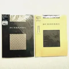 バーバリーBurberryタックダイヤ&クリスタルドット　ストッキング2足