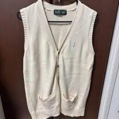 EAST BOY アイボリー ニットベスト