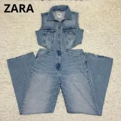 ZARAザラ　デニム　オールインワン