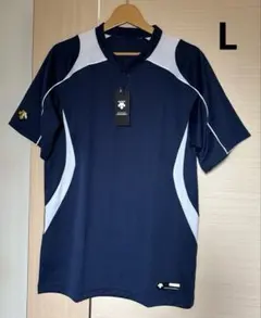 新品　野球　　速乾ベースボールシャツ　メンズL 定価3600円+税　ネイビーのサムネイル