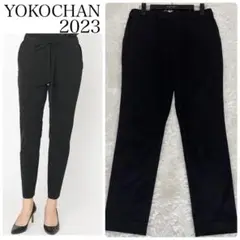 2023年　YOKOCHAN ヨーコチャン　スリムトラックパンツ　ブラック