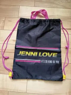 JENNI LOVE ナップザック リバーシブル ブラック イエローのサムネイル