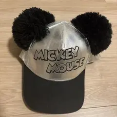 ミッキーマウス ポンポン付きキャップ