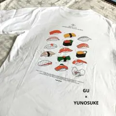 GU x YUNOSUKE 寿司グラフィックTシャツ ホワイトのサムネイル