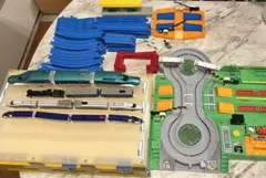 【動作確認済】プラレールDX 踏切ステーションプラレール　トレインケース付き