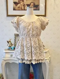 スナイデル　ブラウス　アイボリー