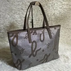 agnès b. Voyageラメ トートバッグ シルバー×ブラウン A4収納可のサムネイル