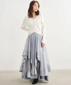 COCO DEAL ココディール ウェーブフレアオーガンジースカート