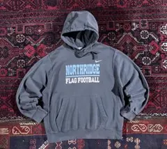 NIKE ナイキ カレッジロゴ プルオーバー パーカー チャコールグレー L