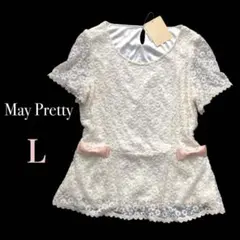 新品⭐️May Pretty メイプリティ レース カットソー Lサイズ Y2Kのサムネイル