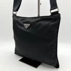 PRADA 프라다 테수트 나일론 숄더백 삼각 로고 블랙