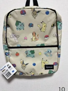 ポケモン 30周年 プラチナムザッカリュック カントー地方デザイン ベージュ