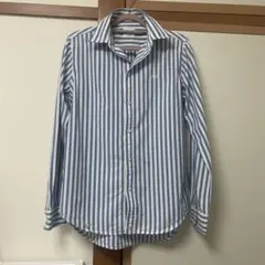 coen ストライプシャツ ブルー系 サイズSMALL