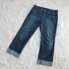 【ユニクロ】レギュラーフィットストレートジーンズ　デニム　ブルー　28インチ