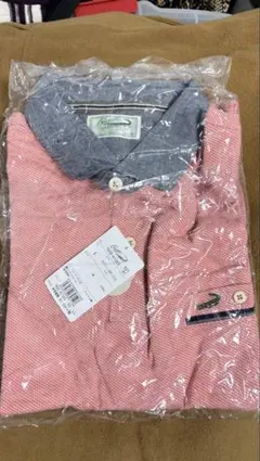 crocodile LLサイズ ピンク 襟付きポロシャツ