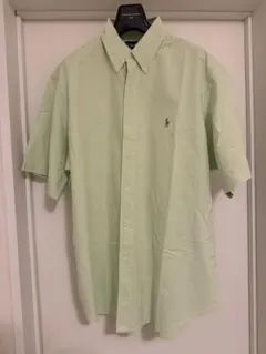 ラルフローレン 半袖シャツ XL ライトグリーン　ボタンダウンシャツ