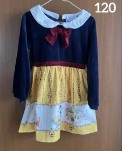 キッズ　女の子　長袖ワンピース　白雪姫　120 ディズニー　クリスマス