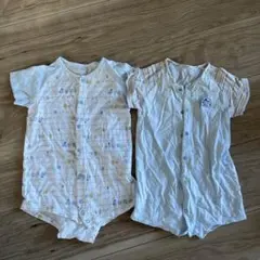 ベビー 半袖ロンパース 80センチ2枚セット