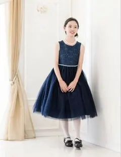 キャサリンコテージ　ドレス　140cm ネイビー