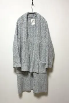 スタジオクリップ ロングニットガウン ロングカーディガン ニットコート