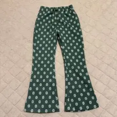 p.premier 総柄カットジャガード裾スリットフレアパンツ 120cm