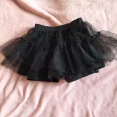 美品　ever closet チュールスカート付きズボン80
