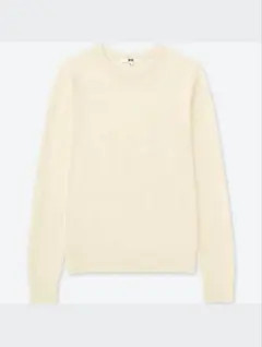 UNIQLO(ユニクロ)　エクストラファインメリノクルーネックセーター　グリーン