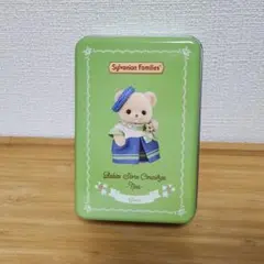銀座限定⭐シルバニアファミリー　森の赤ちゃんコンシェルジュ 缶入りクッキー