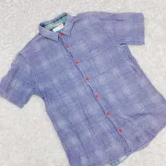 BEAMS ビームス メンズ 半袖 シャツ チェック Sサイズ 古着 BORO