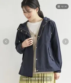 【美品】ikka 撥水マウンテンパーカー