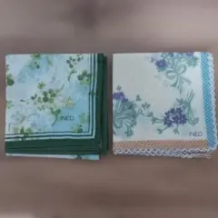 INÉD 花柄ハンカチ 2枚セットのサムネイル