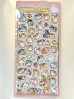 国内正規品ボンボンドロップシール モルモット ウサギ