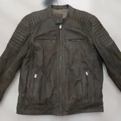 NEXT SIGNATURE レザージャケット ブラウン6万円革ジャケットのサムネイル
