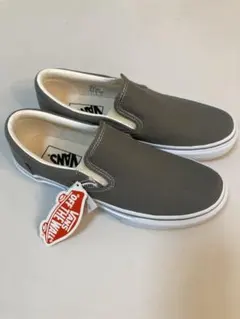 新品　VANS スリッポン　チャコール