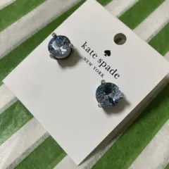 katespade NEW YORK 新品　ピアス　ブルー×ゴールドのサムネイル