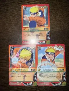 NARUTO ナルト カード うずまきナルト 多重影分身の術 2枚セット 美品 NARUTO ナルト カードゲーム うずまきナルト 影分身の術 2枚