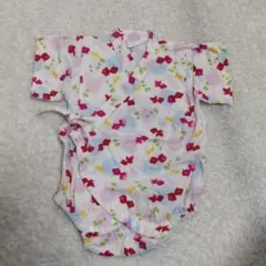 ○甚平 浴衣 ロンパース 女の子 70cm