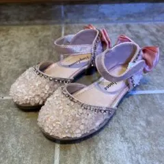 フォーマルシューズ ピンク　18くらい