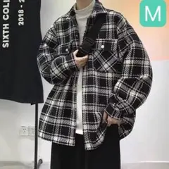 メンズ　シャツ　ジャケット　チェック柄　長袖　オーバーシャツ ジャンパーアウター