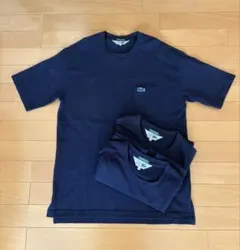 【美品】LACOSTE × SHIPSネイビー ポケット付き Tシャツ サイズ4