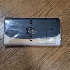 COACH 長財布 黒/ベージュ/白