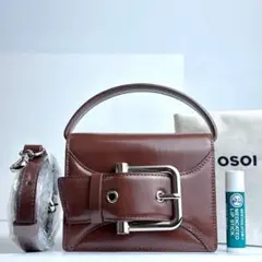 【新品】 OSOI BELTED BROCLE MICRO 2way ミニバッグ