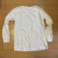 ホワイト 長袖カットソー Sサイズ