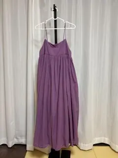 SLOBE IENA エアリーギャザーキャミワンピース パープル25SS